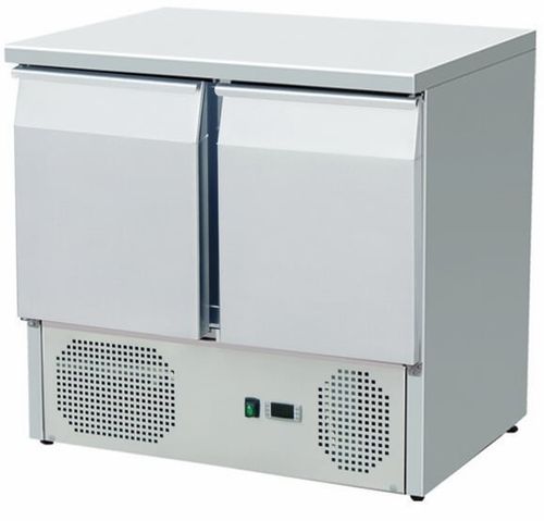 Kühltisch 900x700 mm mit 2 Türen mit Kompressor unten