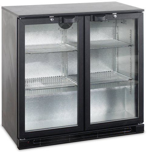 Bar Kühlschrank 900 mit 2 Glastüren